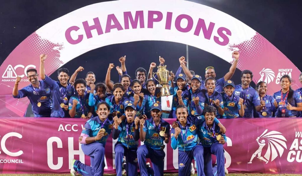 sri lanka wins womens asia cup